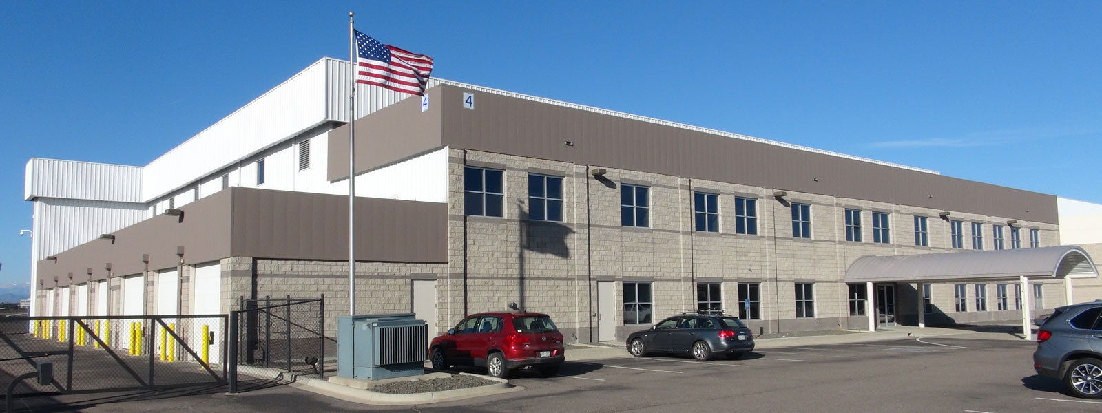 Exterior building with canopy